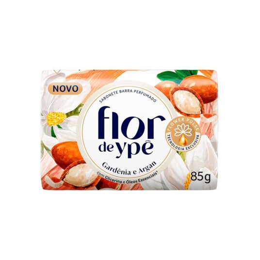 Sabonete Barra Flor de Ype 85g Gardenia/argan