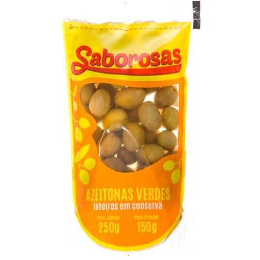 Azeitona Verde Saborosas 150g Recheada