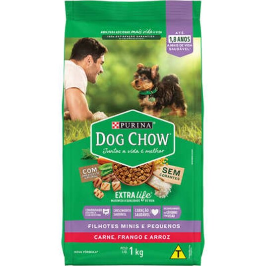 Racao P/caes Dog Chow 1kg Filhotes Rc Peq