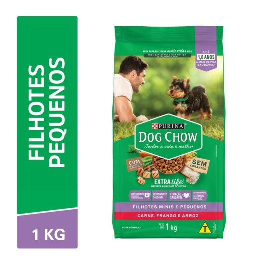 Racao P/caes Dog Chow 1kg Filhotes Rc Peq