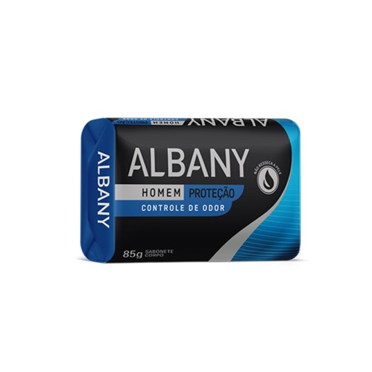 Sabonete Barra Albany 85g Azul