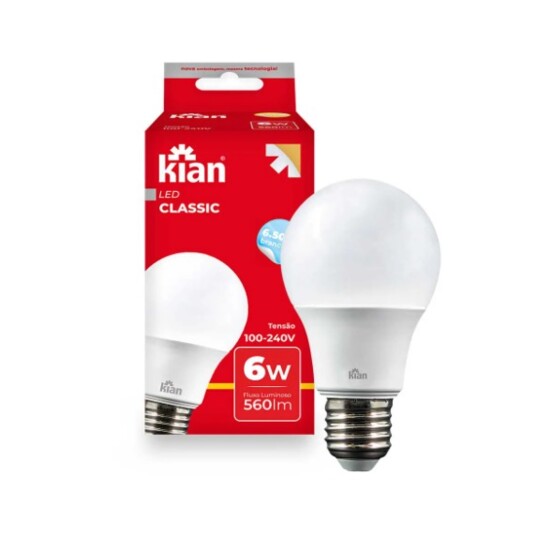 Lampada Led Kian 6w Un 6500 K