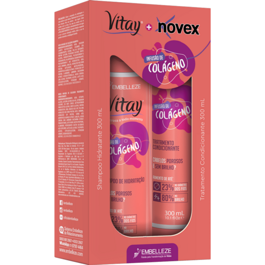 Kit Sh.+cond.novex 2x300ml Inf.de Colag.