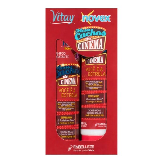 Kit Sh.+cond.novex 2x300ml Cachos de Cin.