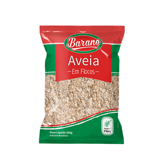 Aveia em Flocos Barano 500g Grossos