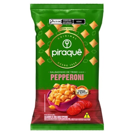 Salgadinho Piraque 50g Pepperoni
