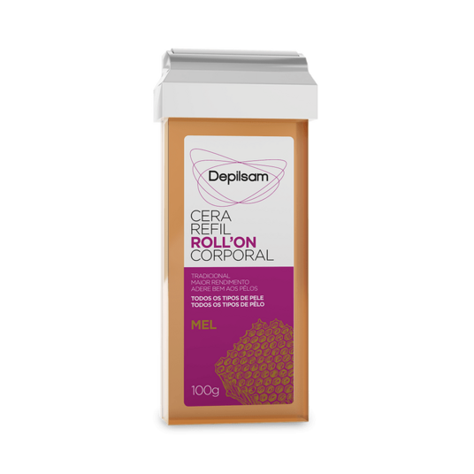 Cera Roll-on Depilsan 100g Mel Refil