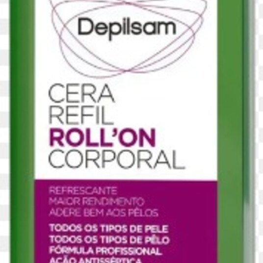 Cera Roll-on Depilsan 100g Menta Refil