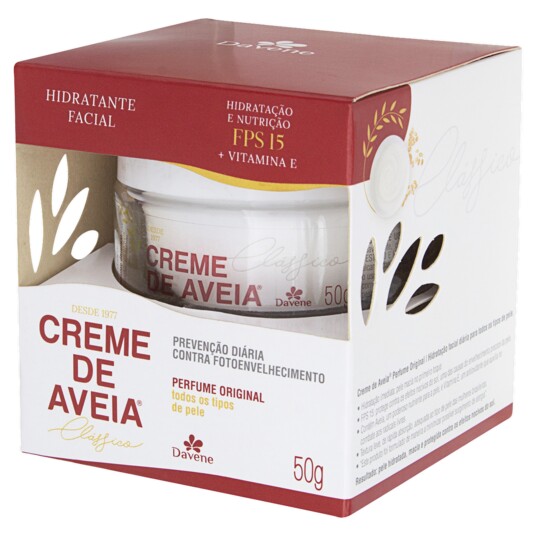 Creme Facial Aveia Davene 50g Classico Cartuc