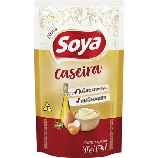 Maionese Soya 200g Caseira Sache