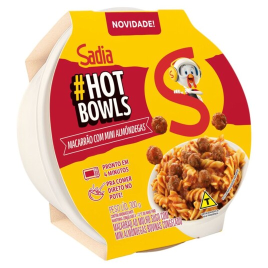 Macarrao Fusil.hot Bowls Sadia 300g Mol.sugo Almon