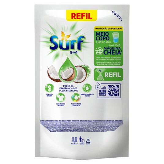Lava Roupa Surf 900ml Cuid.do Coco Sc
