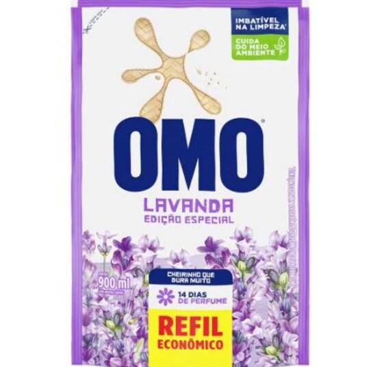Lava Roupa Omo 900ml Lavanda Sc