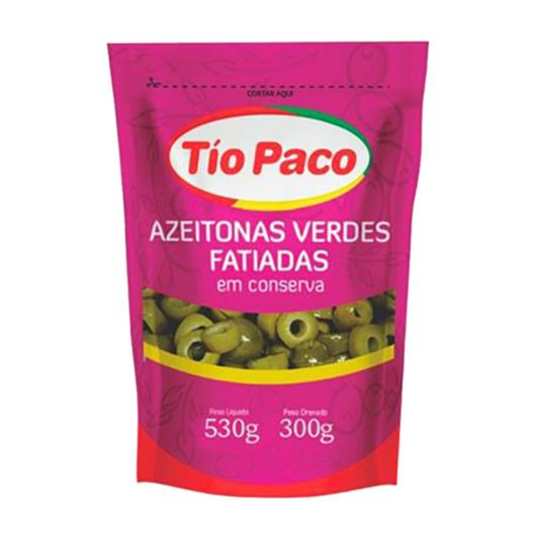 Azeitona Verde Tio Paco 300g Fatiada