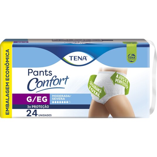 Roupa Int.pants Tena 24un Confort G/eg
