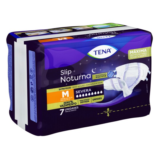 Fralda Slip Tena Noturna 7un M