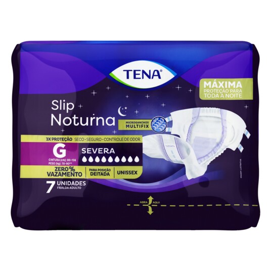 Fralda Slip Tena Noturna 7un G