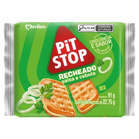 Biscoito Integral Pit Stop 91g Salsa/cebola