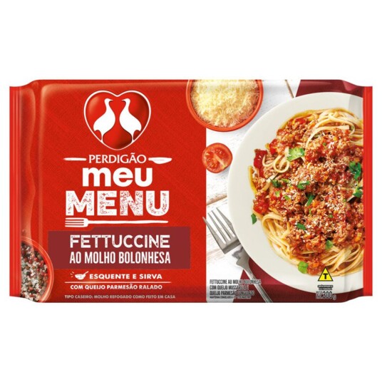 Fettuccine Meu Menu Perdigao 300g Bolonhesa
