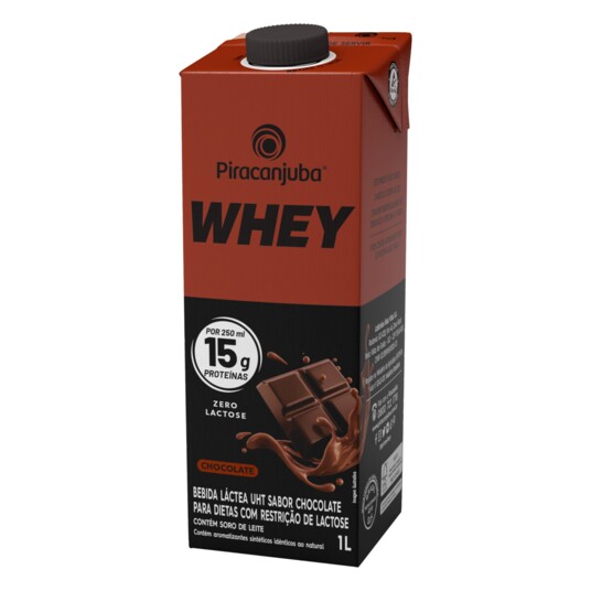 Bebida Lact.whey Piracanjuba 1l 15g Z.l.chocolate