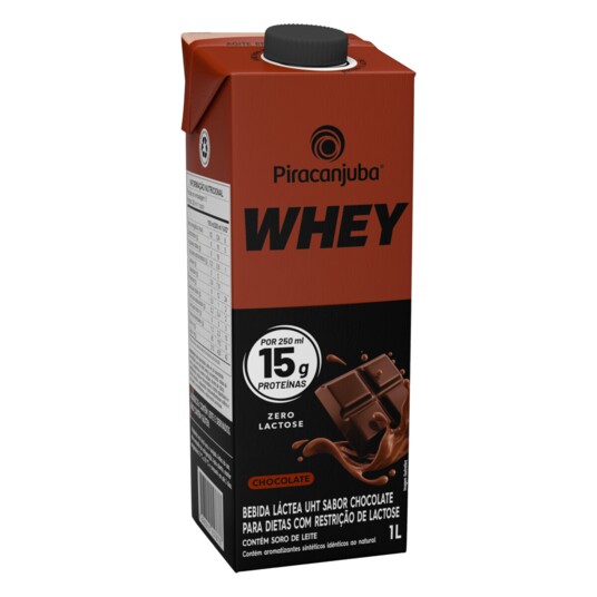 Bebida Lact.whey Piracanjuba 1l 15g Z.l.chocolate