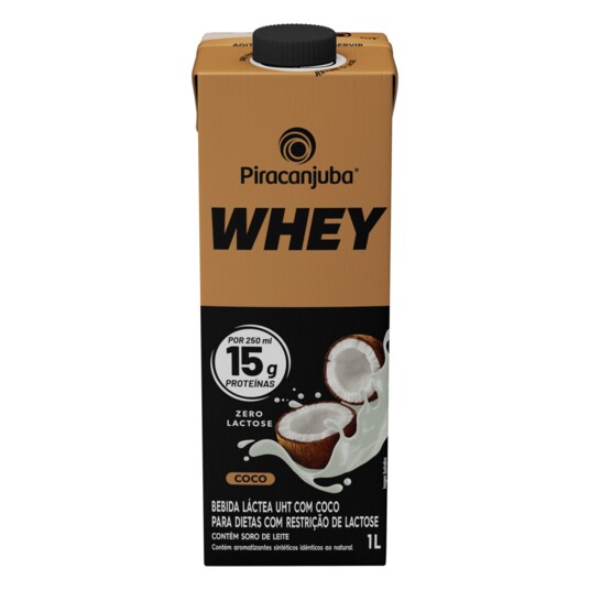 Bebida Lact.whey Piracanjuba 1l 15g Z.l.coco