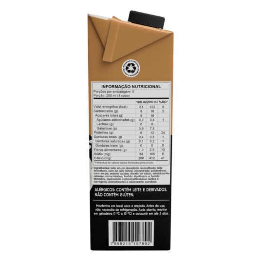 Bebida Lact.whey Piracanjuba 1l 15g Z.l.coco