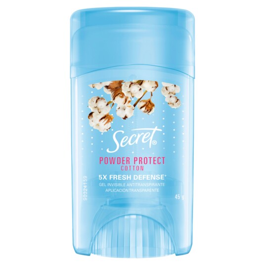 Desod.gel Secret 45g Powder Prot Cot