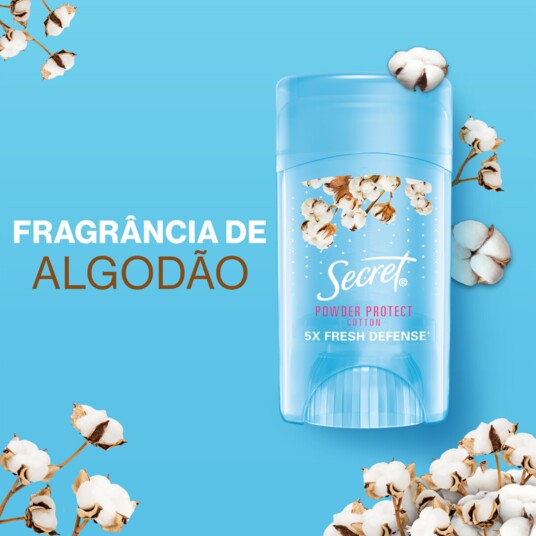 Desod.gel Secret 45g Powder Prot Cot