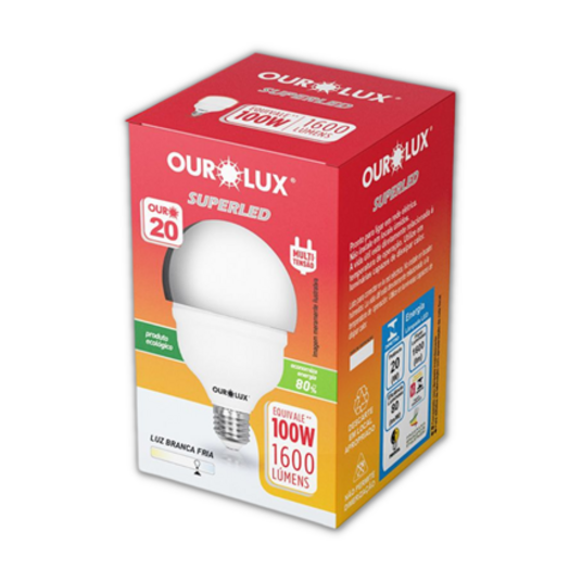 Superled Alta Potencia Ourolux Un T 20w Biv 6500k