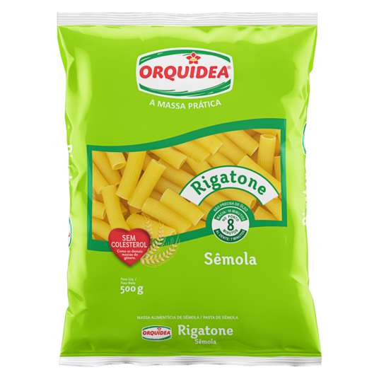 Massa S/ovos Orquidea 500g Rigatone