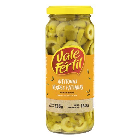 Azeitona Verde Vale Fertil 160g Fatiada