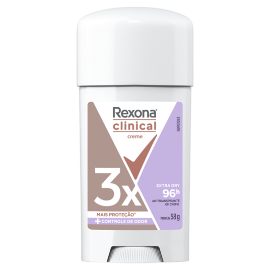 Desod.creme Rexona Clinical 58g Extra Dry