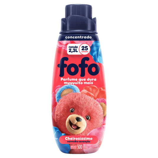 Amaciante Conc.fofo 500ml Vermelho Sensac