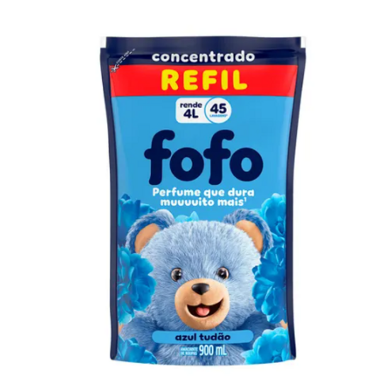 Amaciante Conc.fofo 900ml Azul Tudao Sc