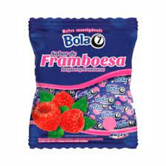 Bala Mastigavel Bola7 57g Framboesa