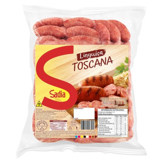 Linguica Toscana Sadia 700g Pacote