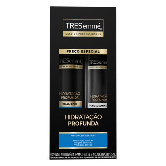 Kit Sh.+cond.tresemme 350+175ml Hidrat.profunda