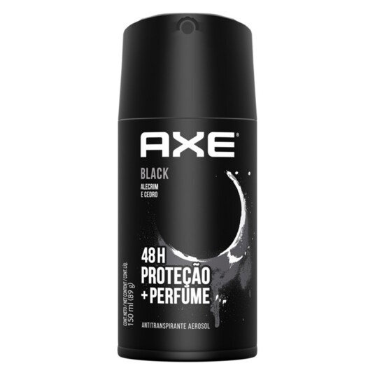 Desod.aerossol Axe 89g Black