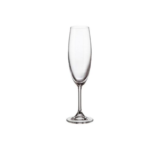 Taca de Cristal Bohemia 6x220ml Espumante