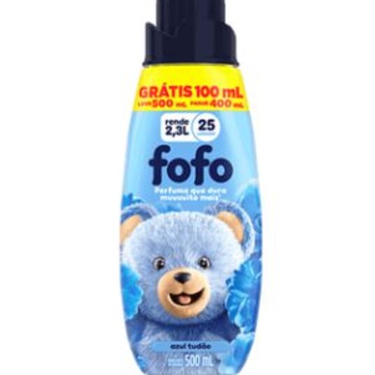 Amaciante Conc.fofo Lv500pg400ml Azul Tudao