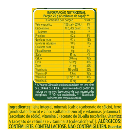 Leite em Po Ninho 380g Integ.10%des