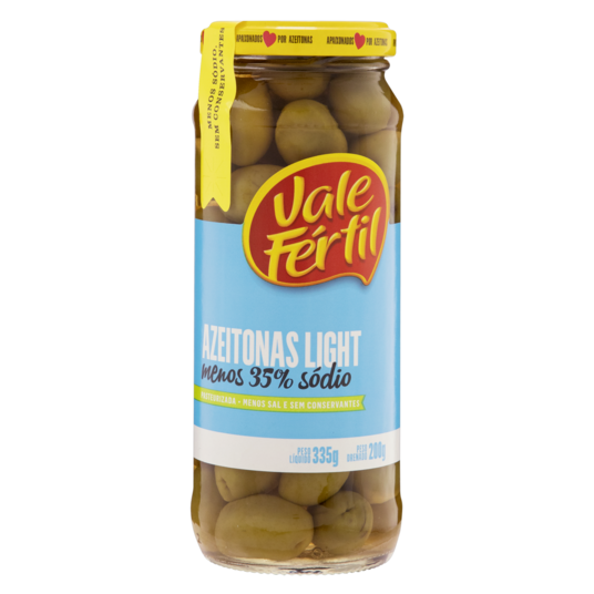 Azeitona Verde Vale Fertil 200g Light
