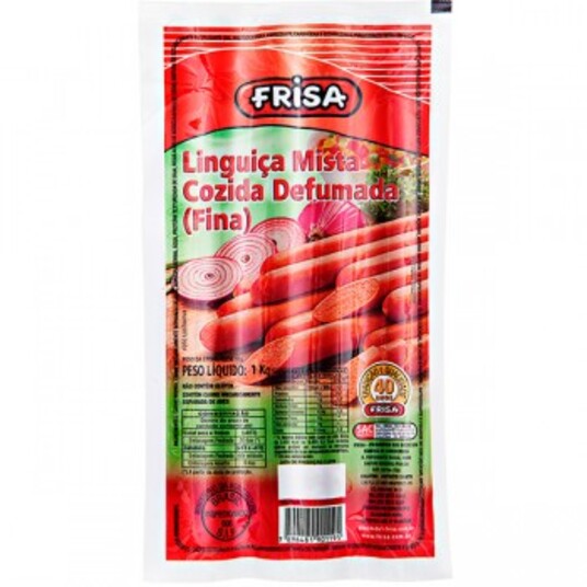Linguica Mista Frisa 1kg Calabresa Fina