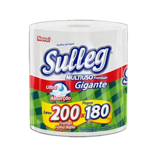 Papel Toalha Sulleg 200f 1rolo Prem.