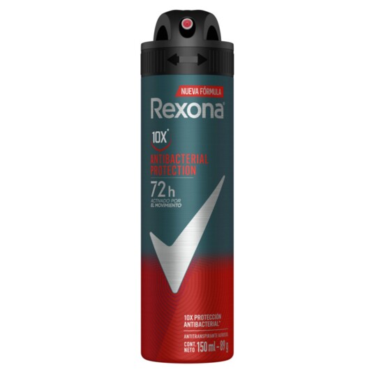 Desod.aerossol Rexona 150ml Antibacteriano
