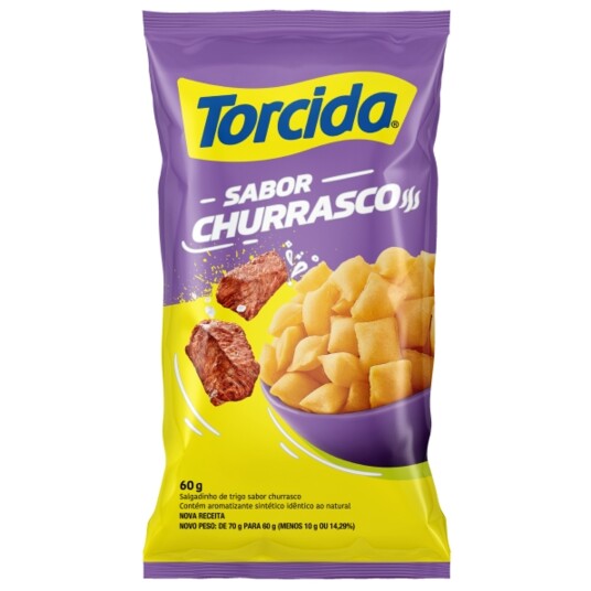 Salgadinho Lucky Torcida 60g Churrasco