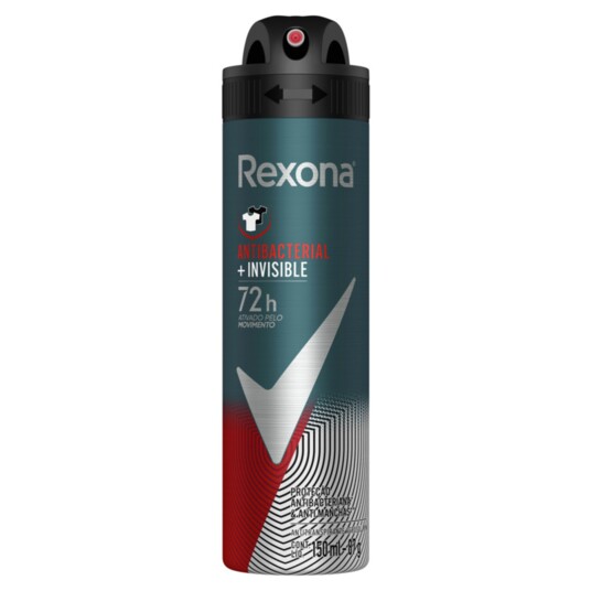 Desod.aerossol Rexona 150ml Men Antib.inv.