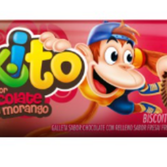 Biscoito Rech.nikito 120g Choco.morango