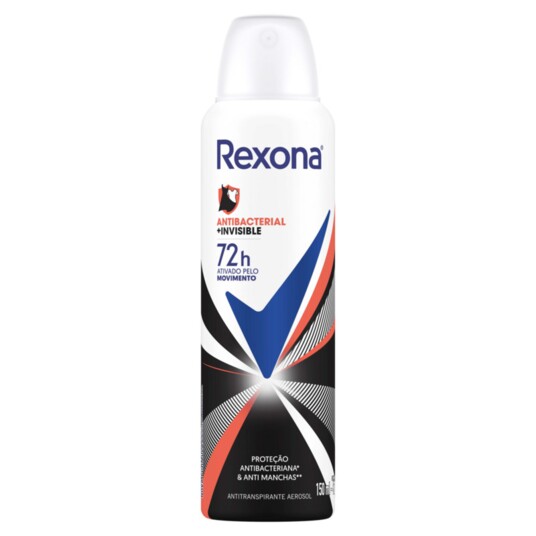 Desod.aerossol Rexona 150ml Wo.antib.inv.